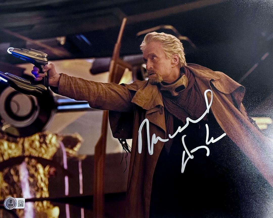 Michael Douglas Signed 11x14 Photo (Ant-Man) - Beckett COA